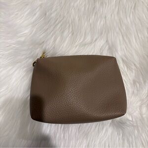 Antik Kraft Faux Leather Soft Clutch/Cosmetic Bag W/ Two Inside Compartments